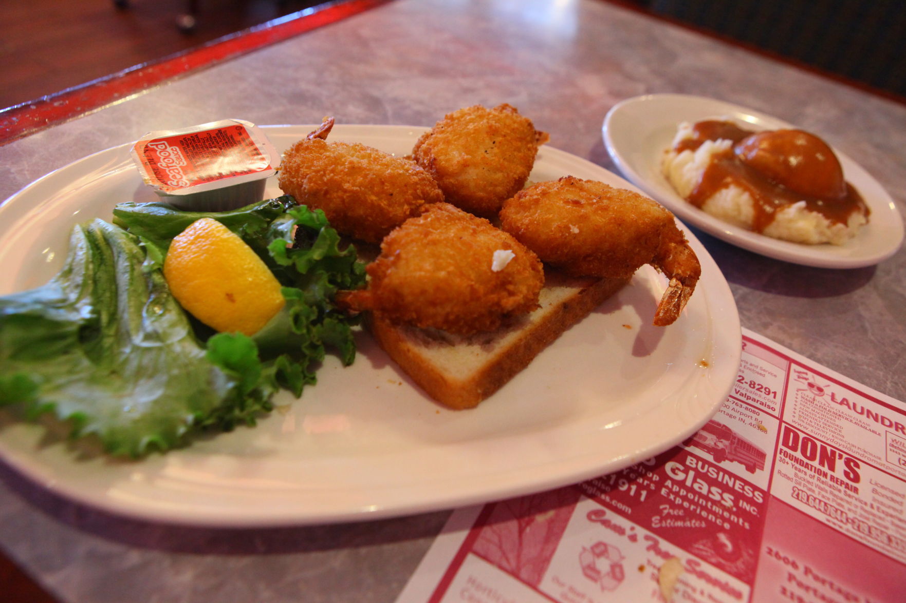 Deep-fried Shrimp with Crab Meat